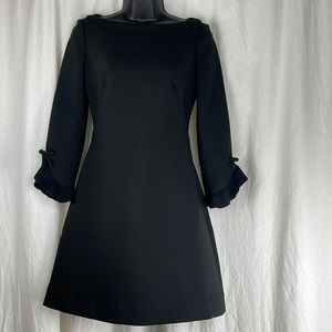 Kate Spade Ruffle Sleeve Mini Dress Black Size 0 NWT